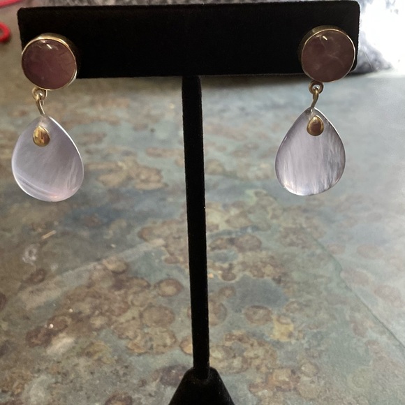 Jewelry - Lavender Amethyst Silver Teardrop Drop Earrings - Women Jewelry